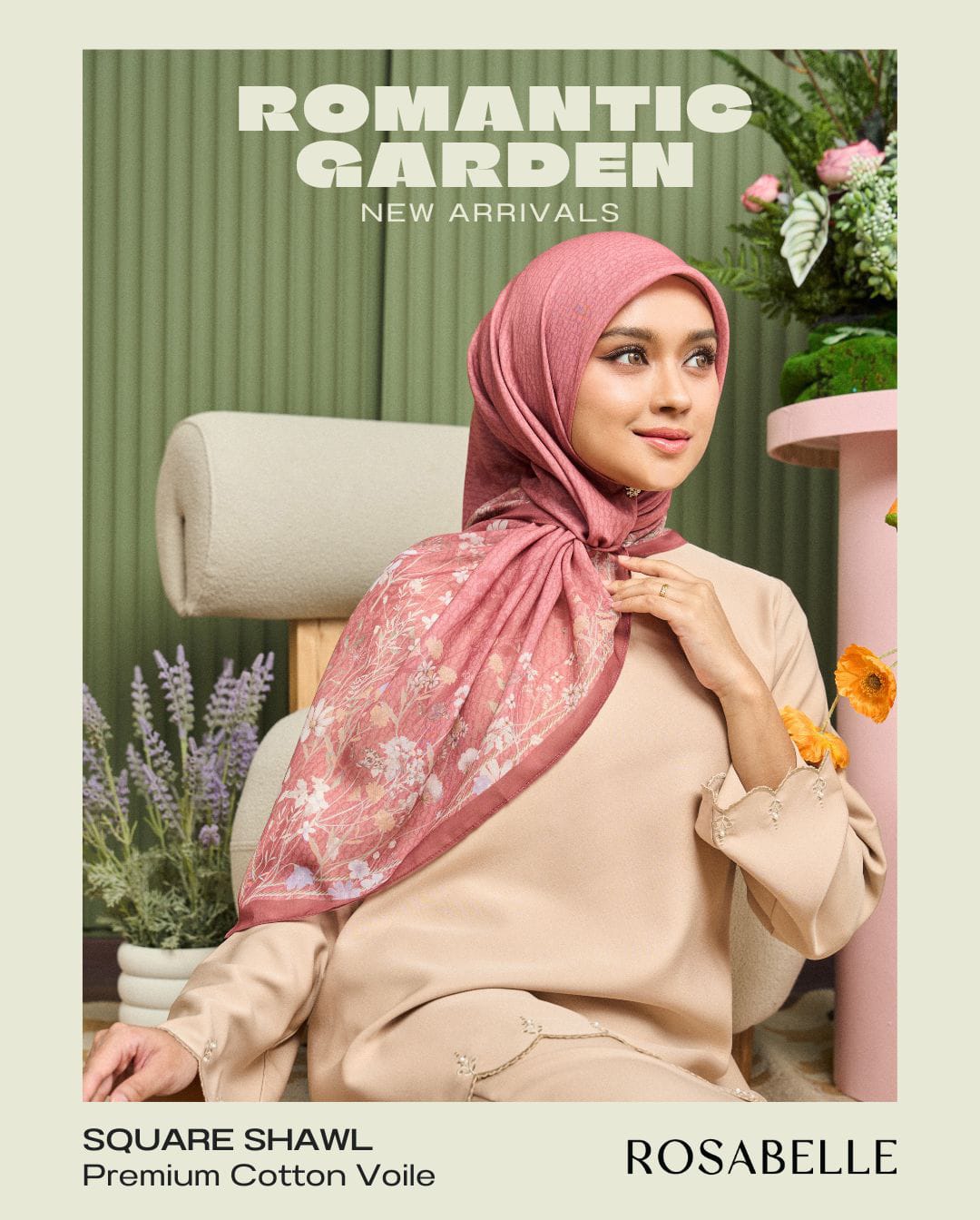 Rosabelle.ph x Marshmallowscarf.ph Freestyle Square Hijab
