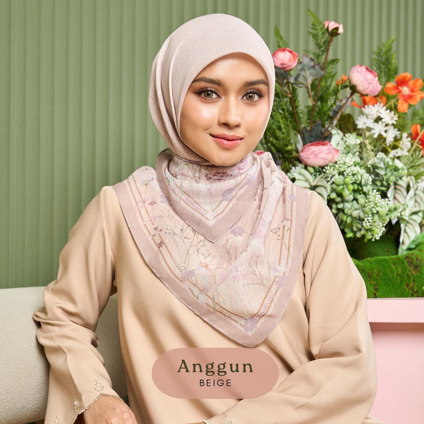 Rosabelle.ph x Marshmallowscarf.ph Freestyle Square Hijab