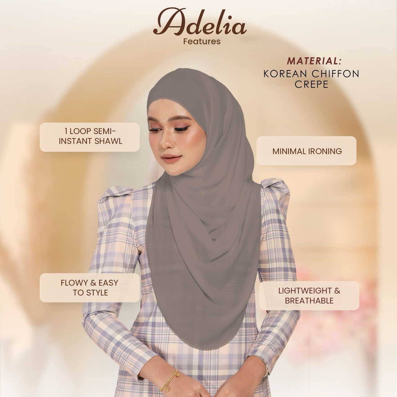 Adelia Plain Semi-Instant, One-loop
