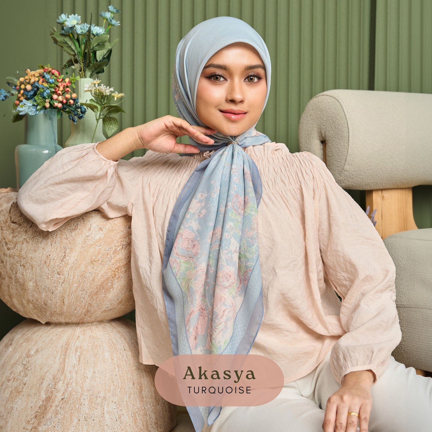 Rosabelle.ph x Marshmallowscarf.ph Freestyle Square Hijab