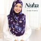 Nuha Printed - with chin cover instant hijab