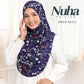 Nuha Printed - with chin cover instant hijab