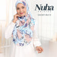 Nuha Printed - with chin cover instant hijab