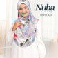Nuha Printed - with chin cover instant hijab