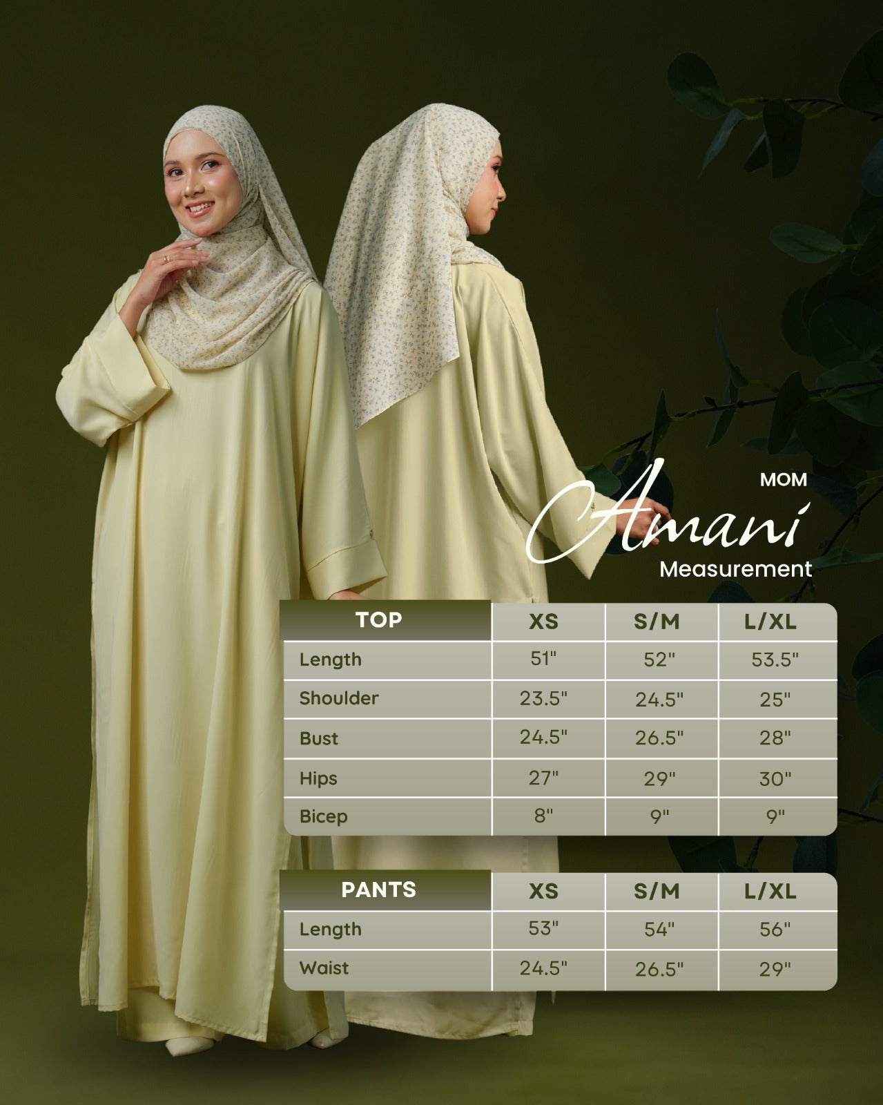 Amani Moms Dress Terno (Dress & Pants)