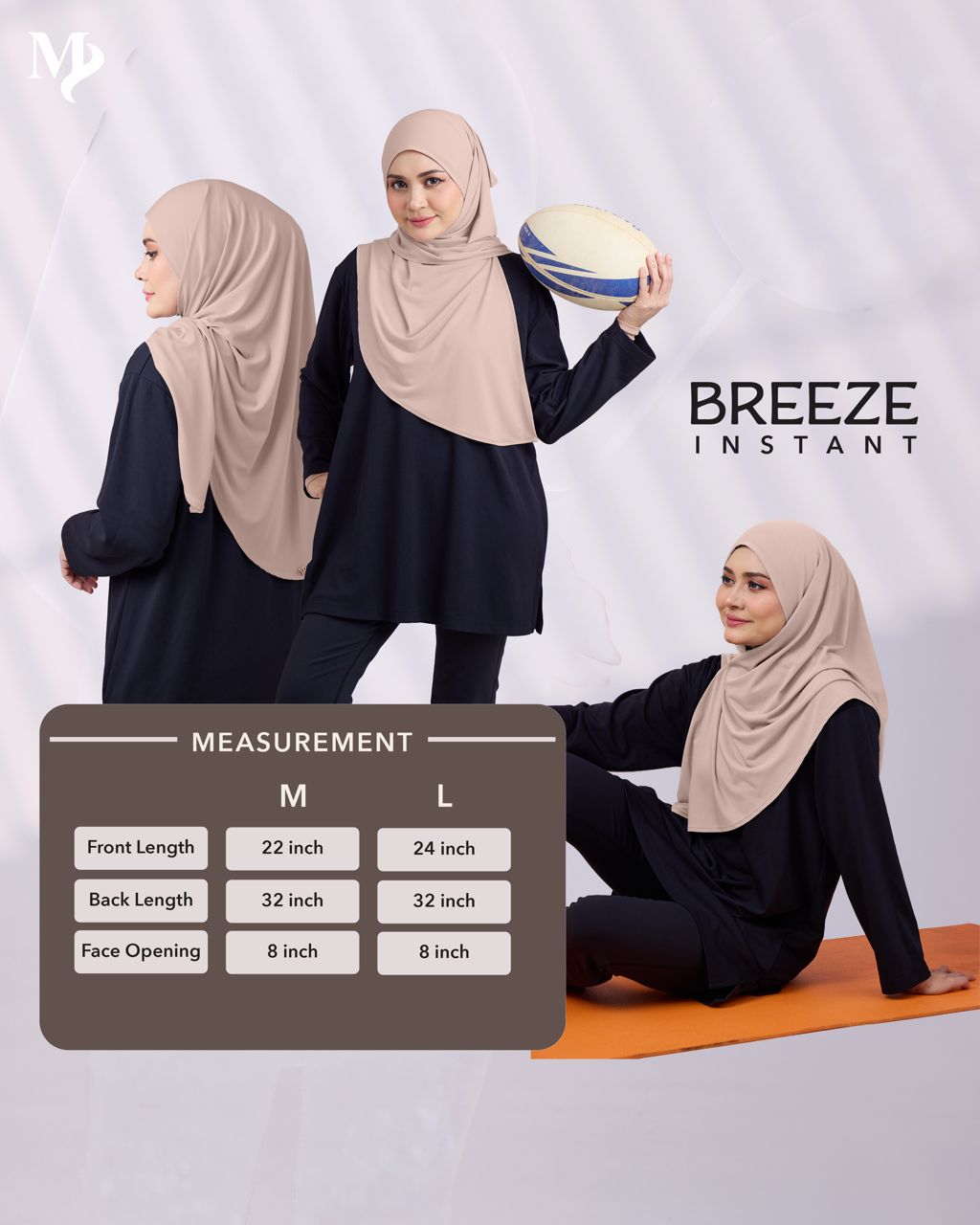 BREEZE INSTANT - Instant Sports Hijab