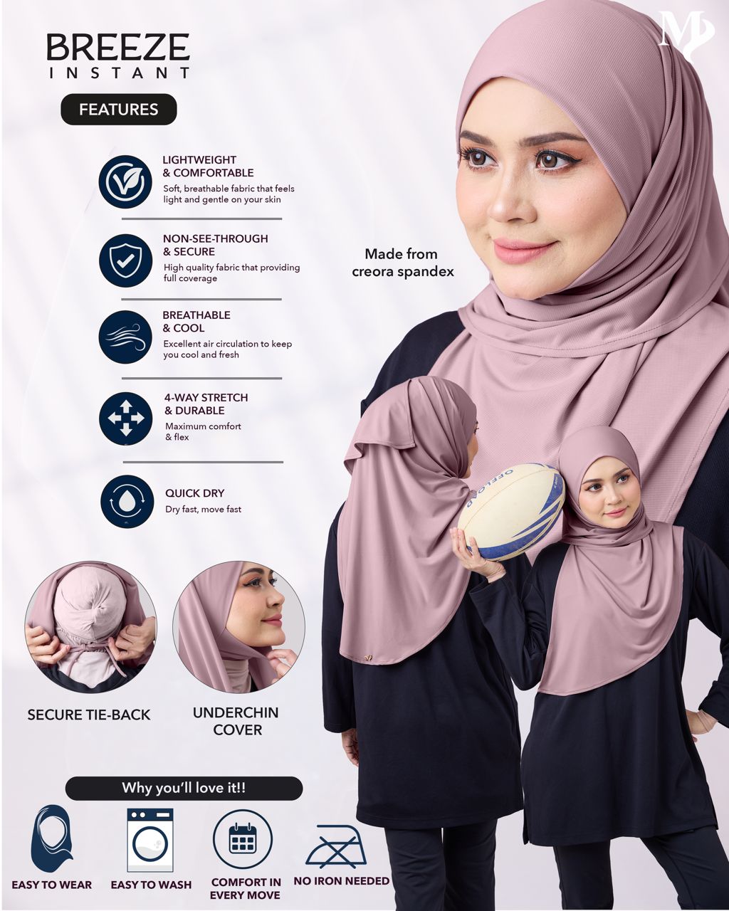 BREEZE INSTANT - Instant Sports Hijab