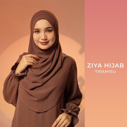 Ziya Instant Hijab with Tie-back Support