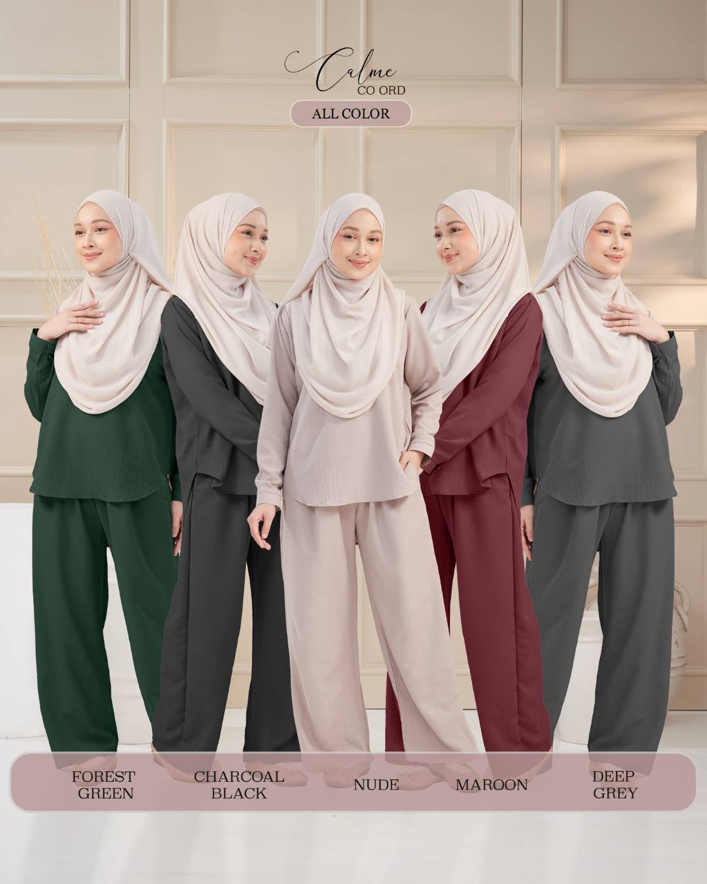 Calme Co Ords (Blouse and Pants)